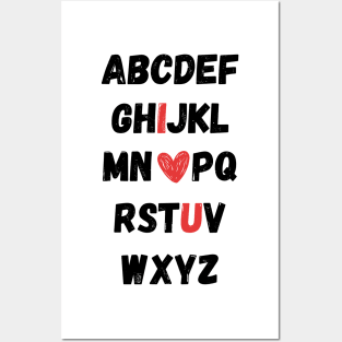 Alphabet Love for Teachers and Students Posters and Art